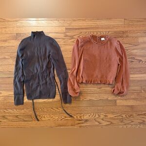 Ribbed Mock Neck Top + tempest top